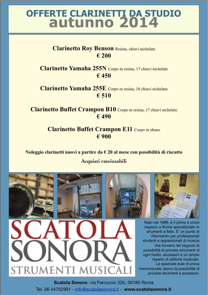 Scopri di più sull'articolo Offerte strumenti da studio 2014