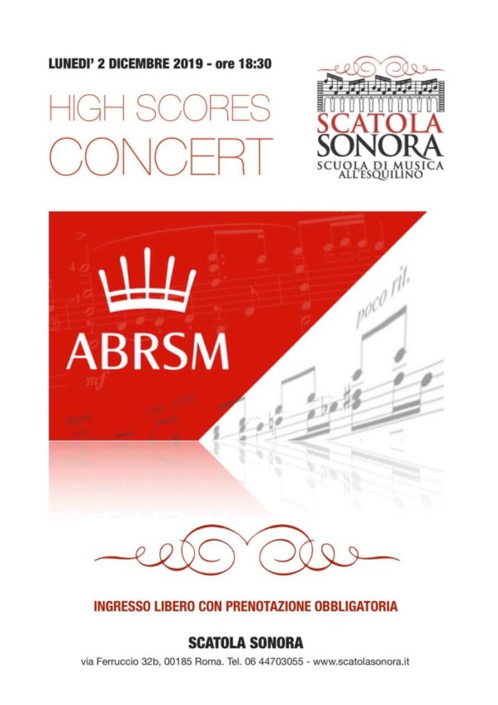 Scopri di più sull'articolo HIGH SCORES CONCERT 2 dicembre 2019