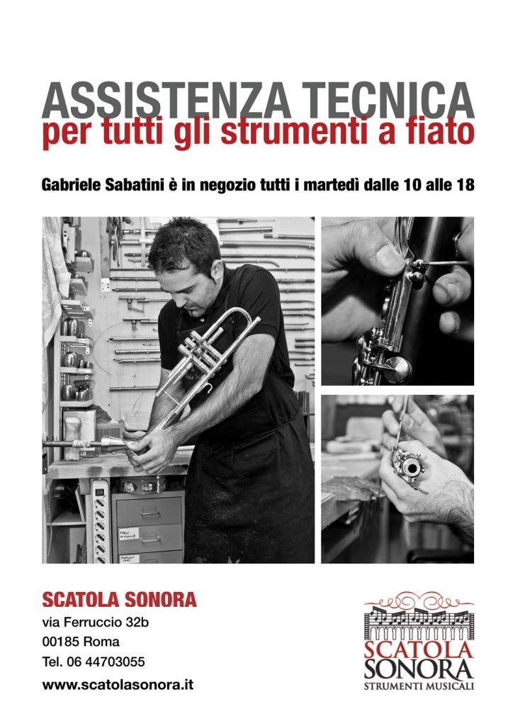 Gabriele Sabatini-assistenza tecnica-strumenti a fiati