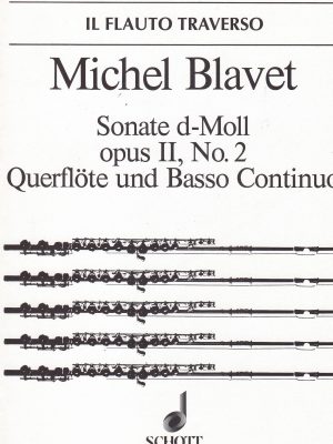 BLAVET, MICHEL – SONATE D-MOLL OP.II n.2