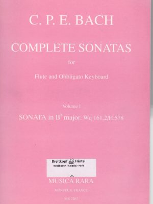 BACH, CARL PHILIPP EMANUEL – COMPLETE SONATAS VOL. 1
