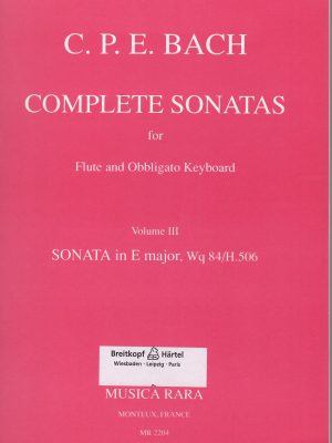 BACH, CARL PHILIPP EMANUEL – COMPLETE SONATAS VOL. 3