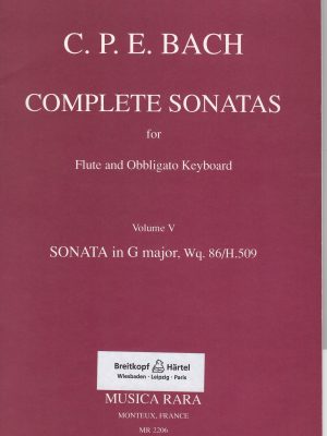 BACH, CARL PHILIPP EMANUEL – COMPLETE SONATAS VOL. 5