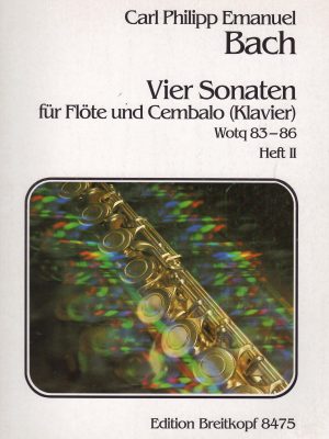 BACH, CARL PHILIPP EMANUEL – VIER SONATEN WOTQ 83-86 VOL. II