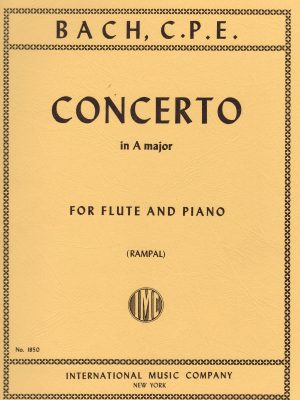 BACH, CARL PHILIPP EMANUEL – CONCERTO IN A MAJOR