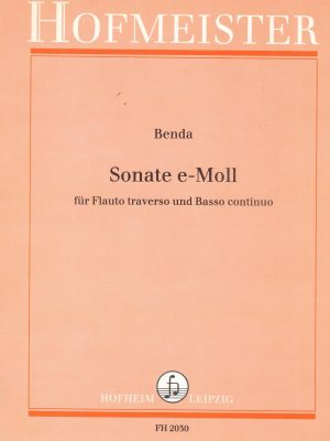 BENDA, FRANZ – SONATE E MOLL