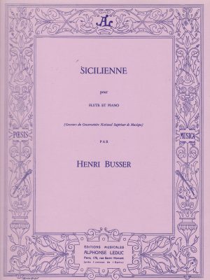 BUSSER, HENRI – SICILIENNE