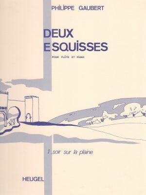 GAUBERT, PHILIPPE – DEUX ESQUISSE  1. SOIR SUR LA PLAINE