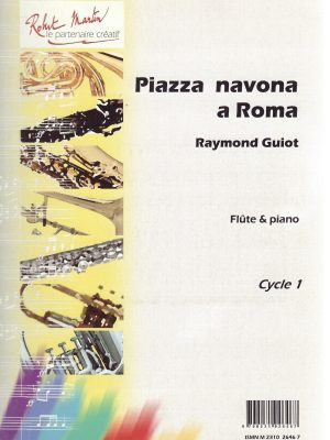 GUIOT, RAYMOND – PIAZZA NAVONA A ROMA PER FLAUTO IN DO E PIANOFORTE