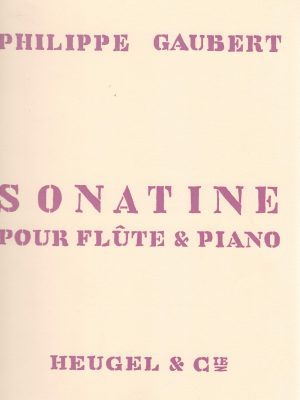 GAUBERT, PHILIPPE – SONATINE