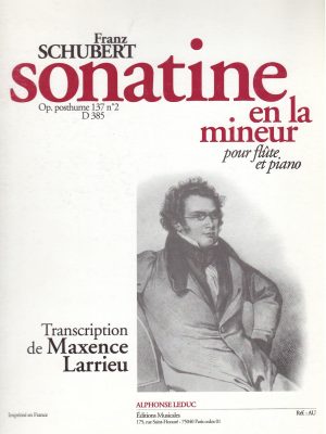SCHUBERT, FRANZ – SONATINE EN LA MINEUR OP. POSTHUME 137 N. 2 D385