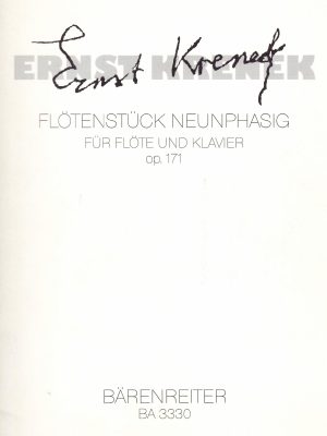 KRENEK, ERNST – FLOTENSTUECK NEUNPHASIG  OP.171