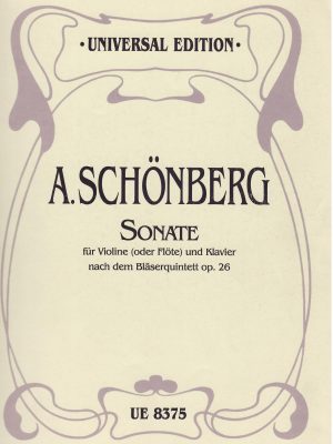 SCHOENBERG, ARNOLD – SONATA OP. 26