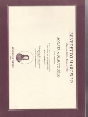 MARCELLO, BENEDETTO – SONATA PER FLAUTO E  BASSO CONTINUO