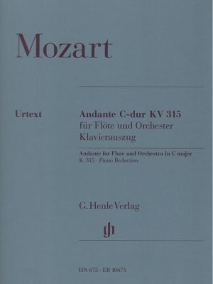 MOZART, WOLFGANG AMADEUS – ANDANTE FÜR FLÖTE UND ORCHESTER C-DUR KV315