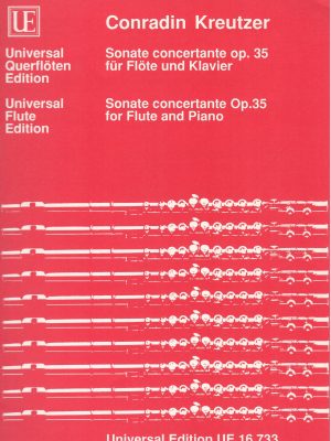 KREUTZER, CONRADIN – SONATA CONCERTANTE OP.35