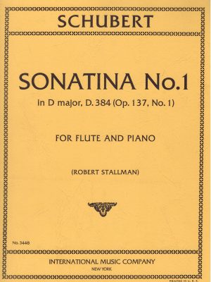 SCHUBERT, FRANZ – SONATINA N.1 IN D MAJOR D 384 OP 137 N.1