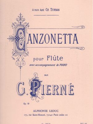 PIERNE’, GABRIEL – CANZONETTA