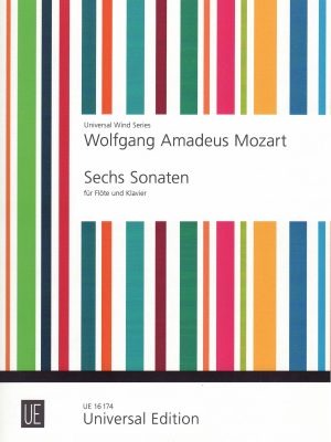 MOZART, WOLFGANG AMADEUS – SIX SONATAS FOR FLUTE AND PIANO