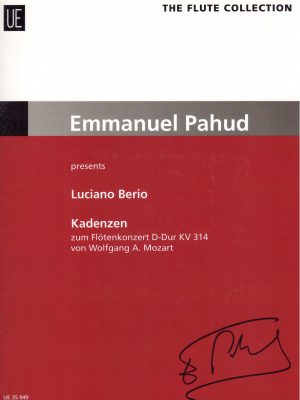 BERIO, LUCIANO – KADENZEN KV314