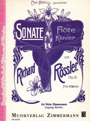 ROSSLER, RICHARD – SONATE OP.15 FUR FLOTE UND KLAVIER