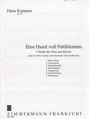 KUMMER, HANS – HEINE HANDVOLL FELDBLUMEN OP. 33