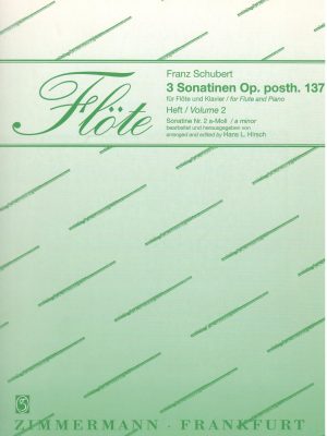 SCHUBERT, FRANZ – 3 SONATINEN OP. 137 VOL. 2