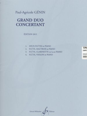 GENIN, PAUL AGRICOLE – GRAND DUO CONCERTANT OP.51