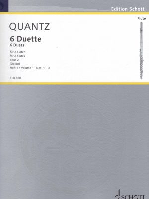 QUANTZ, JOHANN JOACHIM – 6 DUETTE VOL 1 SONATEN 1-3
