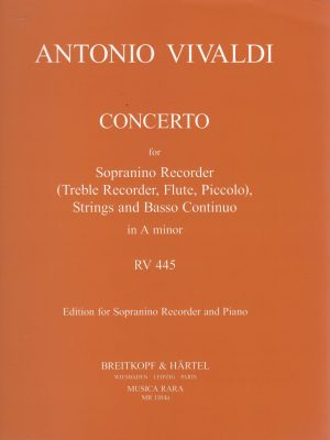 VIVALDI, ANTONIO – CONCERTO IN A MINOR RV 445