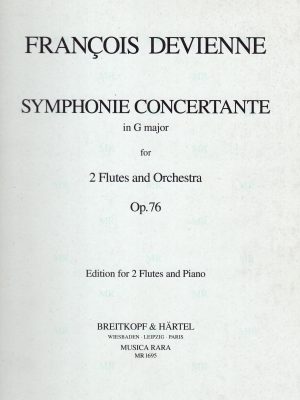 DEVIENNE, FRANÇOIS – SYMPHONIE CONCERTANTE IN G MAJOR OP.76