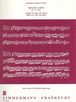 MOZART , WOLFGANG AMADEUS – SONATE A-DUR KV331 (300i)