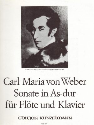 WEBER , CARL MARIA VON – SONATE IN AS-DUR