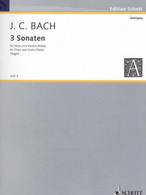 BACH, JOHANN CHRISTIAN – DREI SONATEN