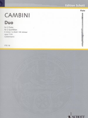 CAMBINI, GIOVANNI GIUSEPPE – DUO E-MOLL