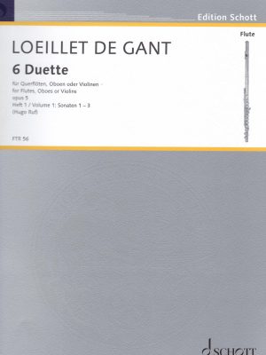 LOEILLET, JEAN BAPTISTE – SECHS DUETTE OP.V  VOL.1