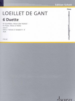 LOEILLET, JEAN BAPTISTE – SECHS DUETTE OP.V VOL.2