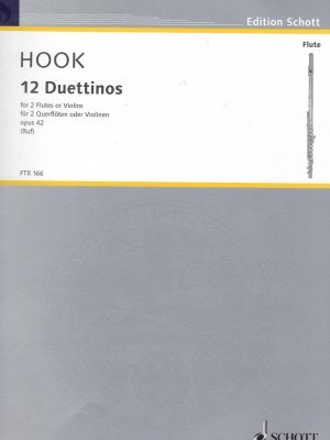 HOOK, JAMES – 12 DUETTINOS OP.42