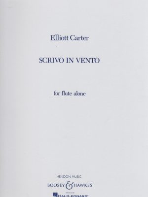 CARTER, ELLIOT – SCRIVO IN VENTO