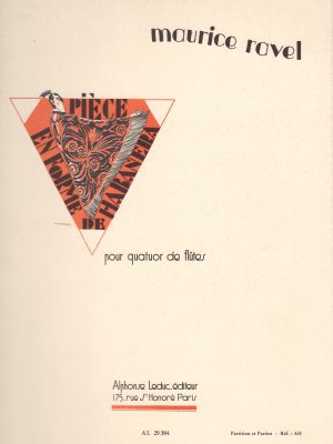 RAVEL, MAURICE – PIECE EN FORME DE HABANERA