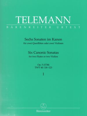 TELEMANN, GEORG PHILIPP – SECHS SONATEN IM KANON VOL. I