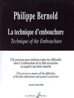 BERNOLD, PHILIPPE – LA TECHNIQUE D’EMBOUCHURE