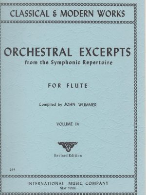 WUMMER, JOHN – ORCHESTRAL EXCERPTS VOL. IV