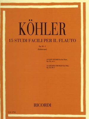 KOHLER, ERNESTO – 15 STUDI FACILI OP.33 I