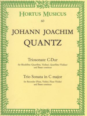QUANTZ, JOHANN JOACHIM – TRIO SONATA IN DO MAGG.