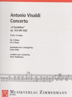VIVALDI, ANTONIO – CONCERTO IN RE MAGGIORE IL GARDELLINO