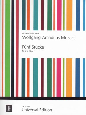 MOZART, WOLFGANG AMADEUS – 5 PEZZI PER TRE FLAUTI