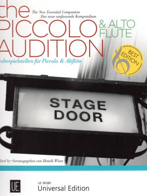 WIESE, HENRIK – THE PICCOLO & ALTO FLUTE AUDITION