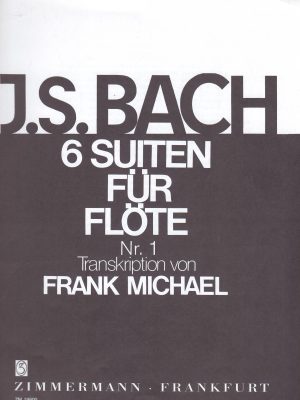 BACH, JOHANN SEBASTIAN – SUITE N. 1 BWV 1007