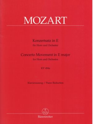 MOZART, WOLFGANG AMADEUS – KONZERTSATZ KV 494A